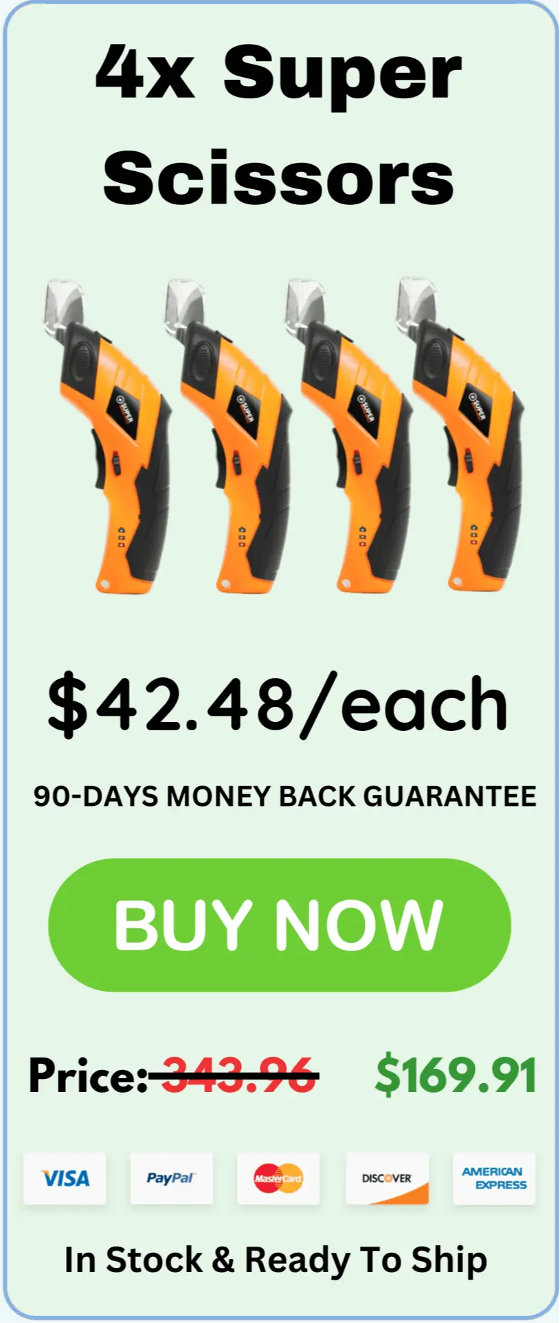 Super Scissors offer package price 